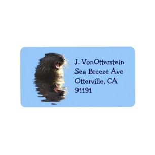 River Otter Address Labels Adressaufkleber