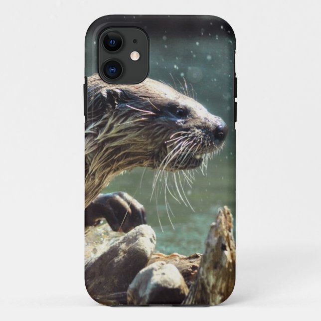 River Otter Animal-Lover's Wildlife Foto Case-Mate iPhone Hülle (Rückseite)