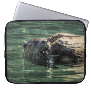 River Otter Animal-Lover's Wildlife Foto Laptopschutzhülle