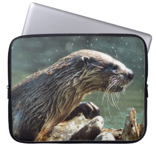 River Otter Animal-Lover's Wildlife Foto Laptopschutzhülle