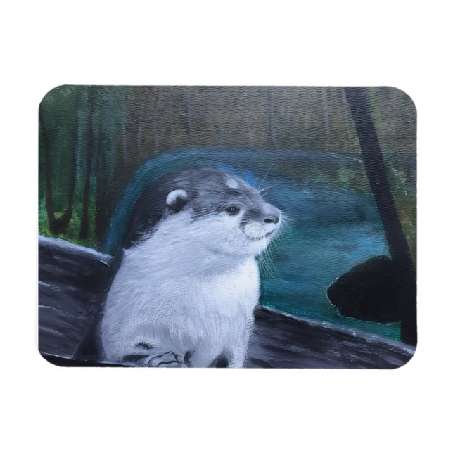 River Otter flexible magnet (Horizontal)