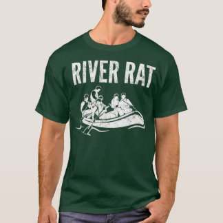 River Rafting T Shirt Vintag Style Paddle Raft