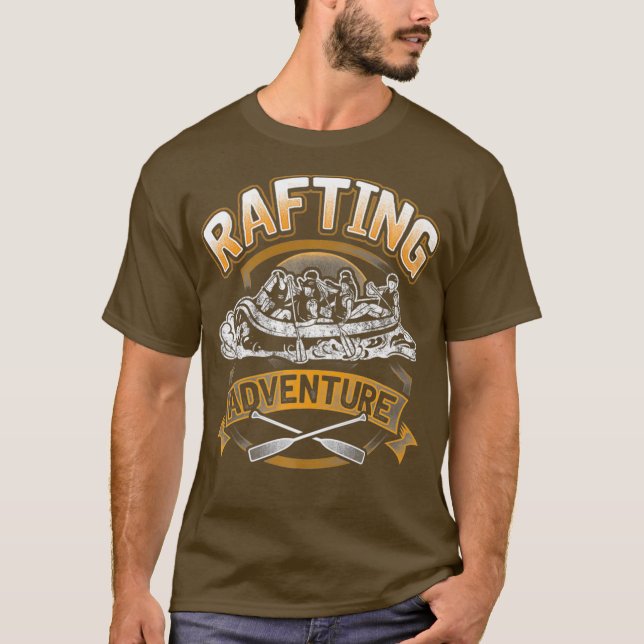 River Rafting Whitewater Adventure Paddle Team T-Shirt (Vorderseite)