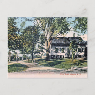 River Road, Bogota, New Jersey Vintage auf Deutsch Postkarte