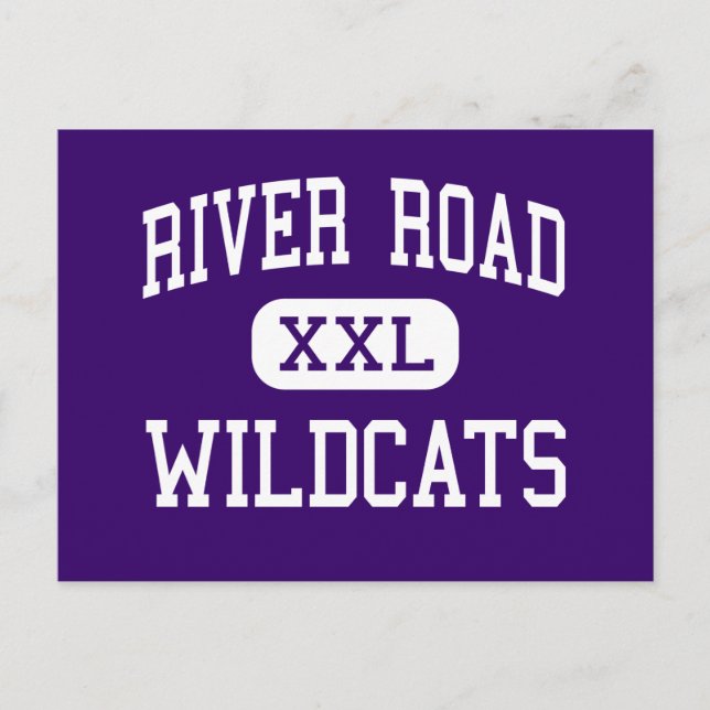 River Road - Wildcats - Hoch - Amarillo Texas Postkarte (Vorderseite)