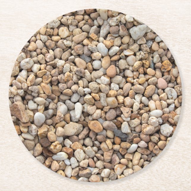 River Rock Runder Pappuntersetzer (Vorderseite)