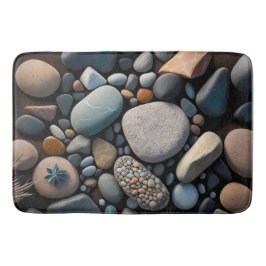 River Rocks 3D Graphic Badematte