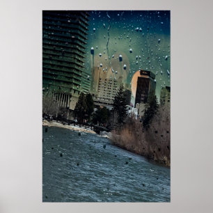 River Runs Through a City Poster