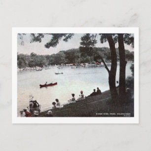 River Side Park, Milwaukee, Wisconsin Vintage Postkarte