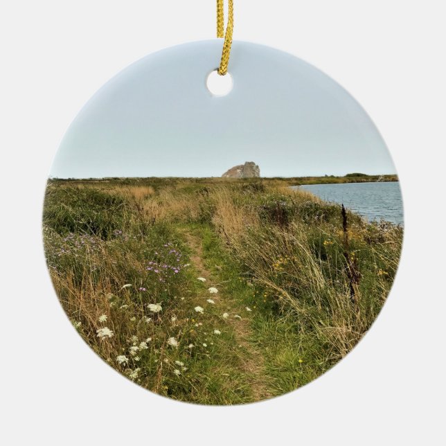 River Trail am Cape Blanco, Oregon Coast Keramik Ornament (Vorne)