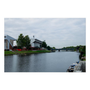 River Trent und Nottingham Forest Stadion Poster