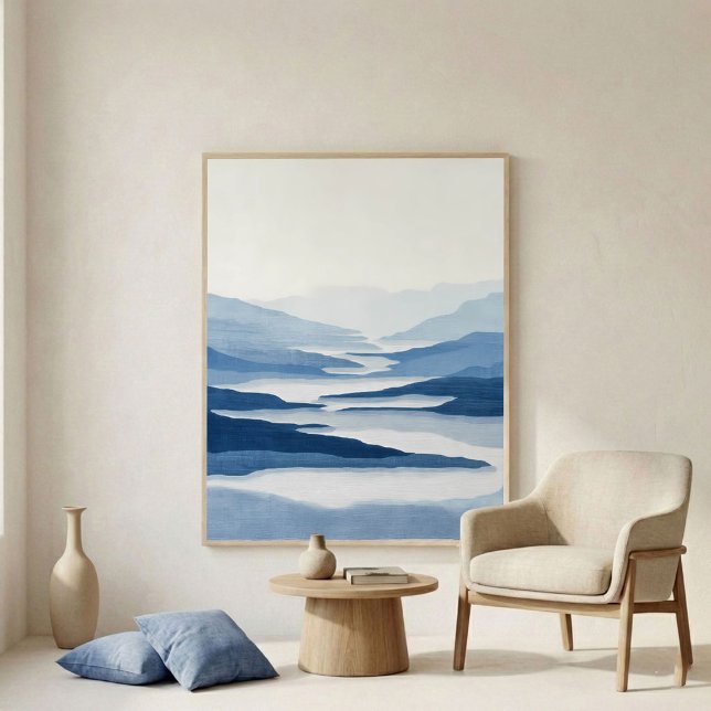River Valley Abstract Wall Art Poster (Von Creator hochgeladen)