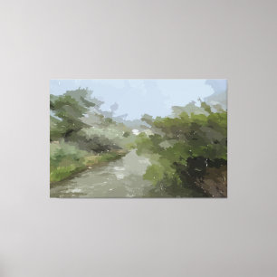 River View Stretched Canvas Print Leinwanddruck