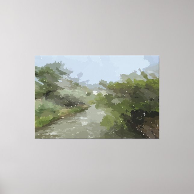 River View Stretched Canvas Print Leinwanddruck (Vorderseite)