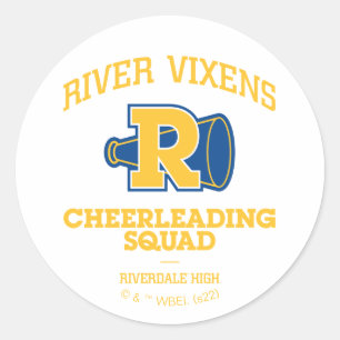 River Vixens Cheerleader Squad Runder Aufkleber