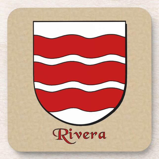 Rivera Family Shield Untersetzer (Vorderseite)