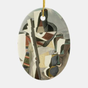 Riveras "Landschaft im zapatistischen Stil" Keramikornament