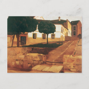 Riveras Postkarte "Straße in Avila"