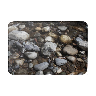 Riverbale Steinchen und Wasser Badematte