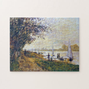 Riverbank Petit-Gennevilliers, Sunset Monet Fine Puzzle