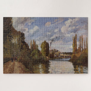 Riverbanks in Pontoise (1872) von Camille Pissarro Puzzle