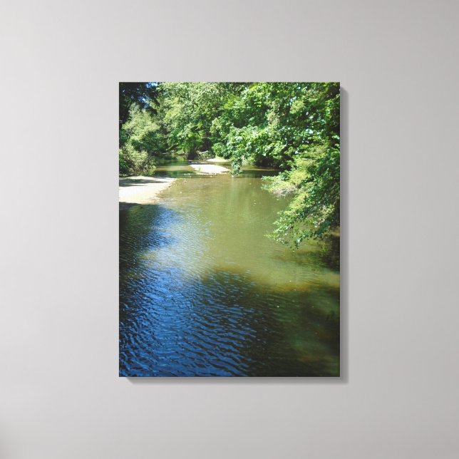 Riverbed Landschaftsfotografie Canvas Print Leinwanddruck (Vorderseite)
