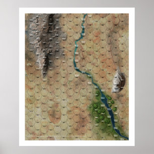 "Riverbend" Hexe-Karten-Druck Poster