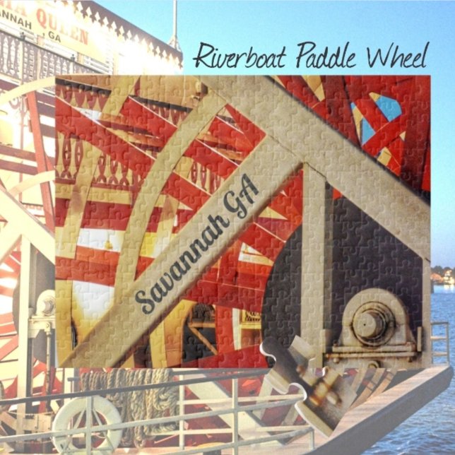 Riverboat Paddle Wheel Savannah Georgia Foto Puzzle (Von Creator hochgeladen)