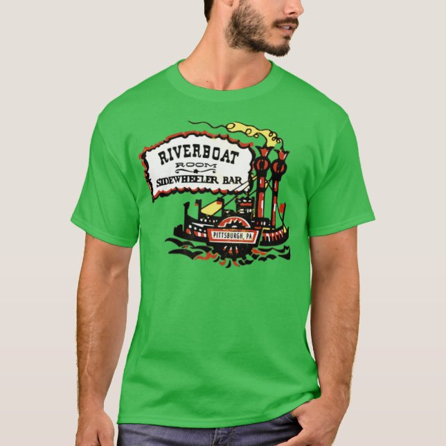 Riverboat Room - Sidewheeler Bar T-Shirt (Vorderseite)