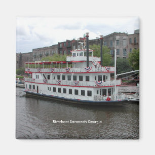 Riverboat Savannah Georgia Magnet