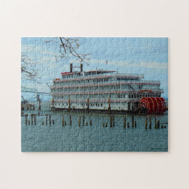 Riverboat Stern Wheeler Oregon. Puzzle (Horizontal)