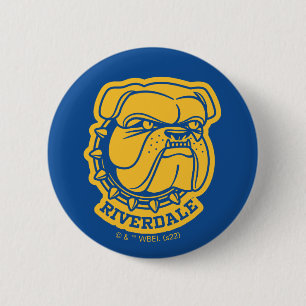 Riverdale Bulldog Head Button