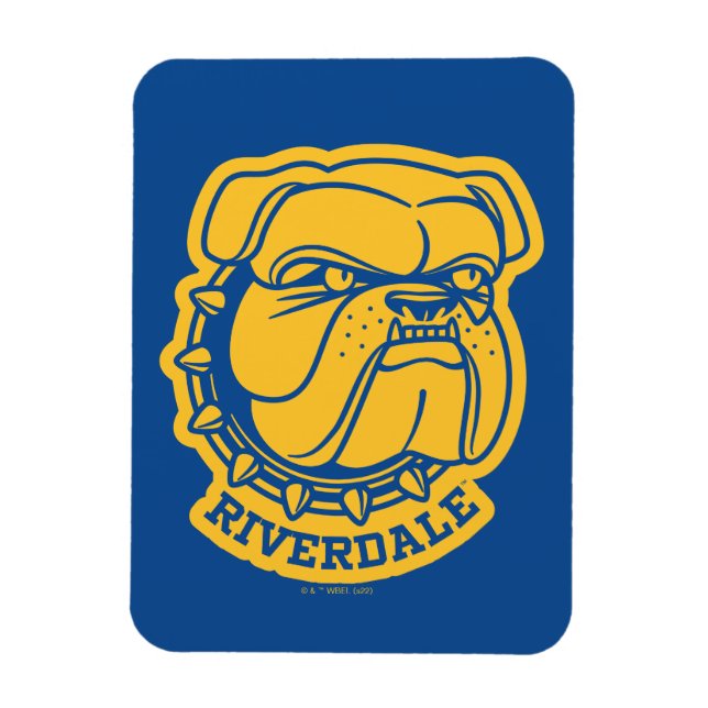 Riverdale Bulldog Head Magnet (Vertikal)