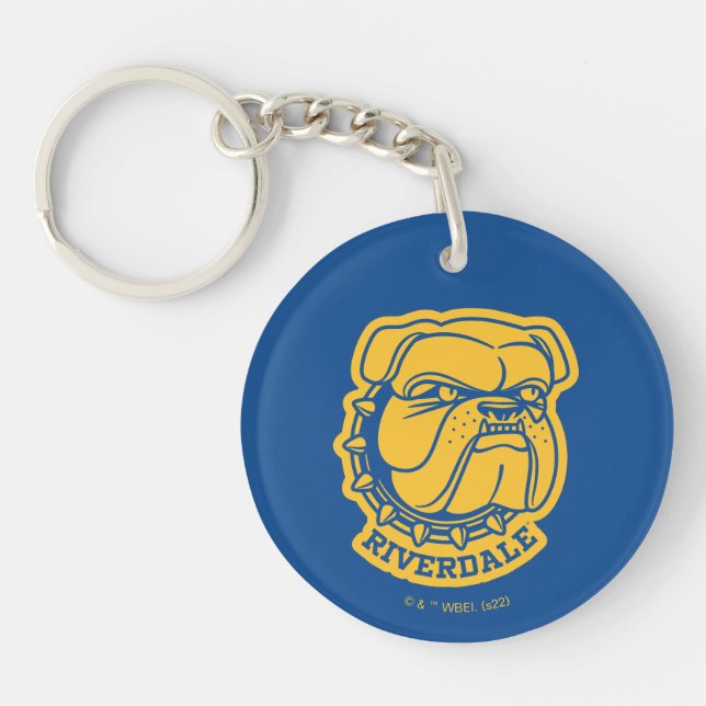 Riverdale Bulldog Head Schlüsselanhänger (Vorderseite)