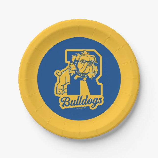 Riverdale Bulldogs Letterman Pappteller (Vorderseite)