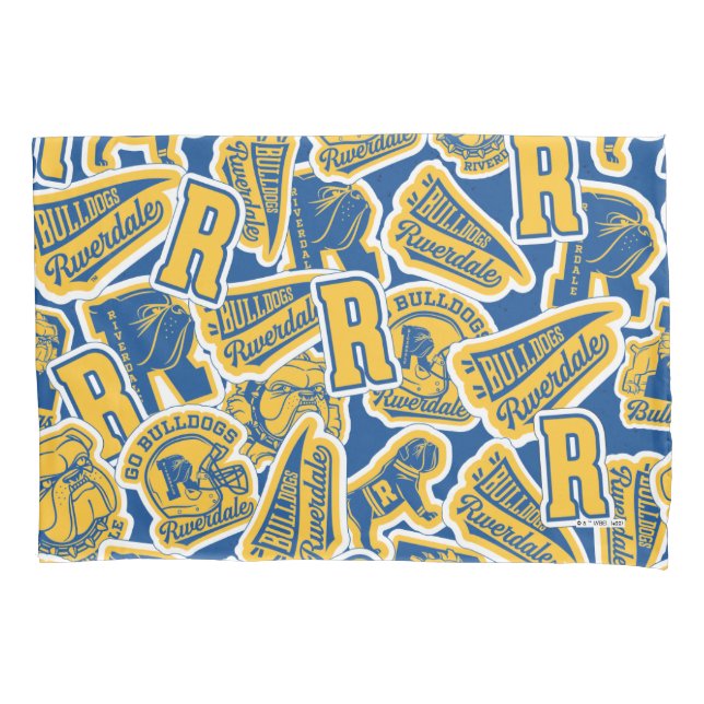 Riverdale Football und Cheer Pattern Kissenbezug (Vorderseite)