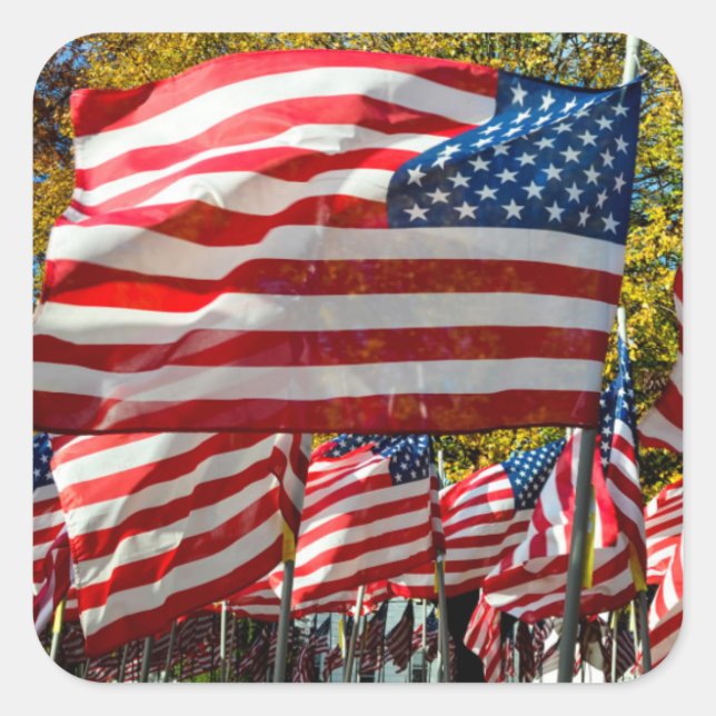 Riverdale, New York, USA. Weinland Quadratischer Aufkleber (Vorderseite)