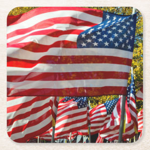 Riverdale, New York, USA. Weinland Rechteckiger Pappuntersetzer