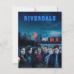 Riverdale Outdoor Pops Diner Poster Mitteilungskarte