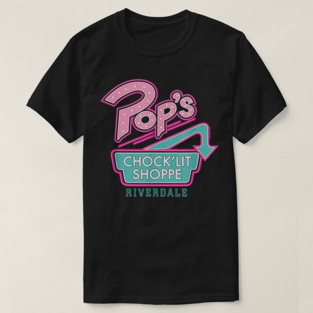 Riverdale Pops Neon Sign  T-Shirt (Design vorne)