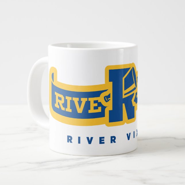 Riverdale River Vixens Banner Jumbo-Tasse (Vorderseite Links)