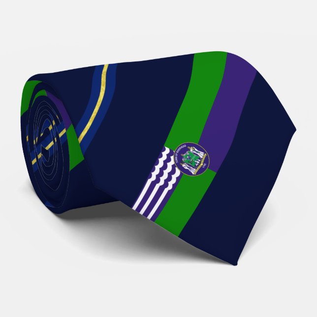 Riverhead (New York) Stadtflagge Neck Tie Krawatte (Gerollt)