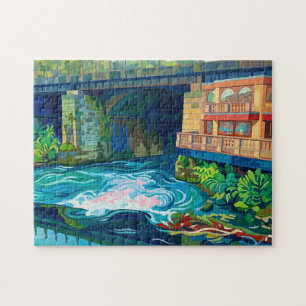 Rivers Meet: Ryburn und Calder bei Sowerby Bridge Puzzle