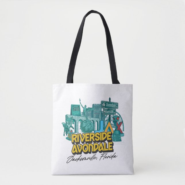 Riverside Avondale Nachbarschaft Tote Bag (Vorderseite)