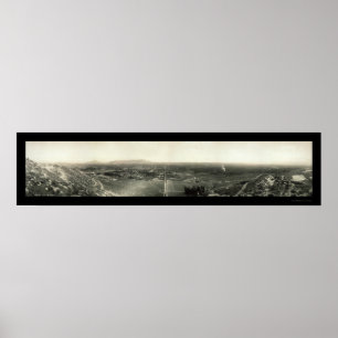 Riverside CA Panorama Foto 1907 Poster