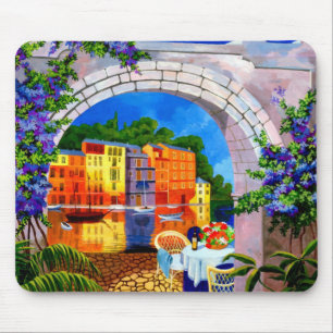Riverside Cafe Mouse Pad Mousepad