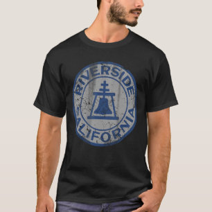 Riverside California Flag Vintag Fade Zuhause T-Shirt