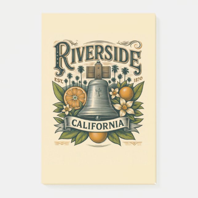 Riverside California  Post-it Klebezettel (Vorderseite)