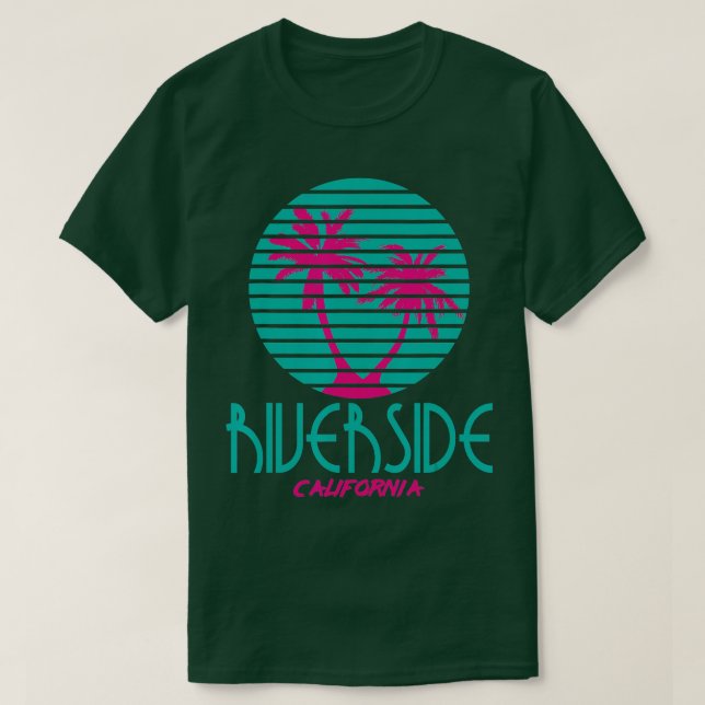 Riverside California Retro Design CA Souvenirs T-Shirt (Design vorne)
