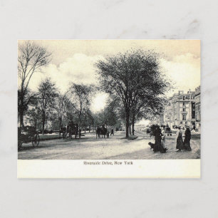 Riverside Dr. 105th St, New York City Vintage auf Postkarte